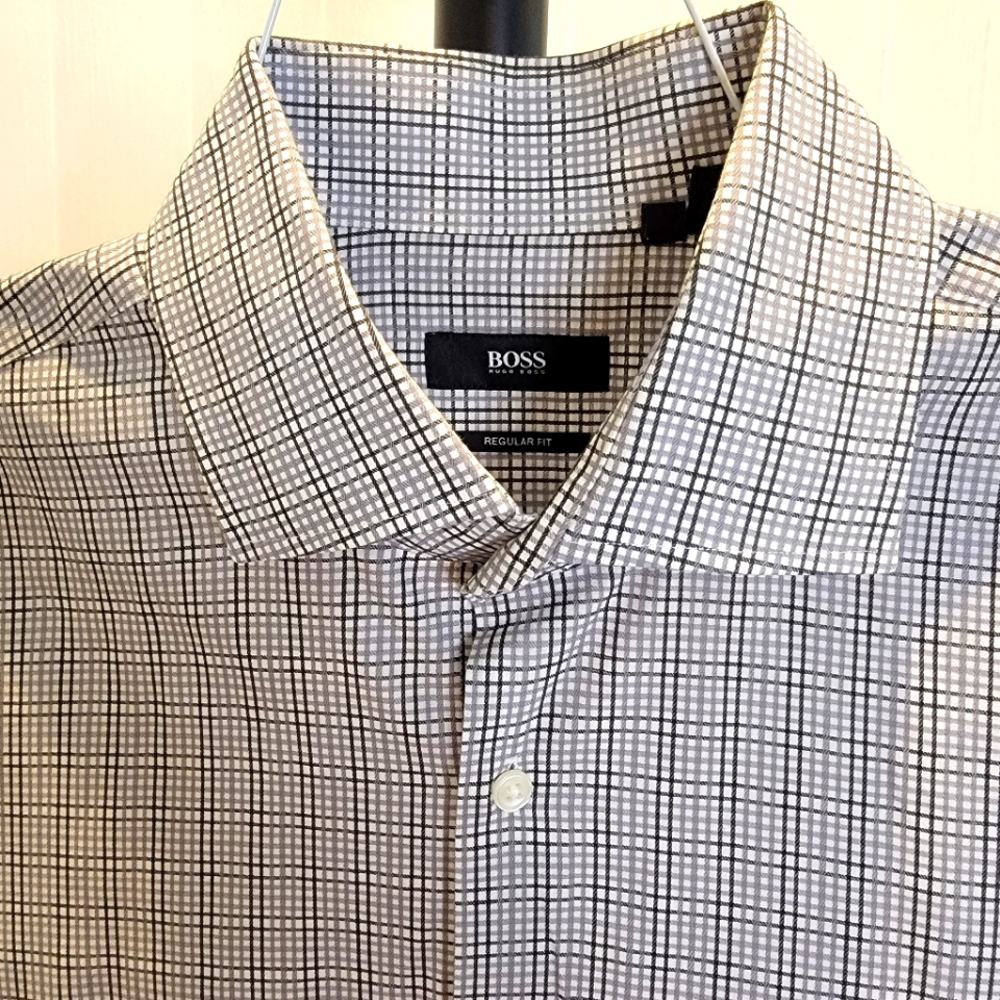 Hugo Boss Regular Fit Mens Dress Shirt 16 1/2 - 32/33